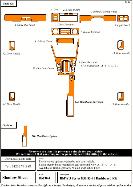 BM30-1 REAL WOOD DASH - Click Image to Close